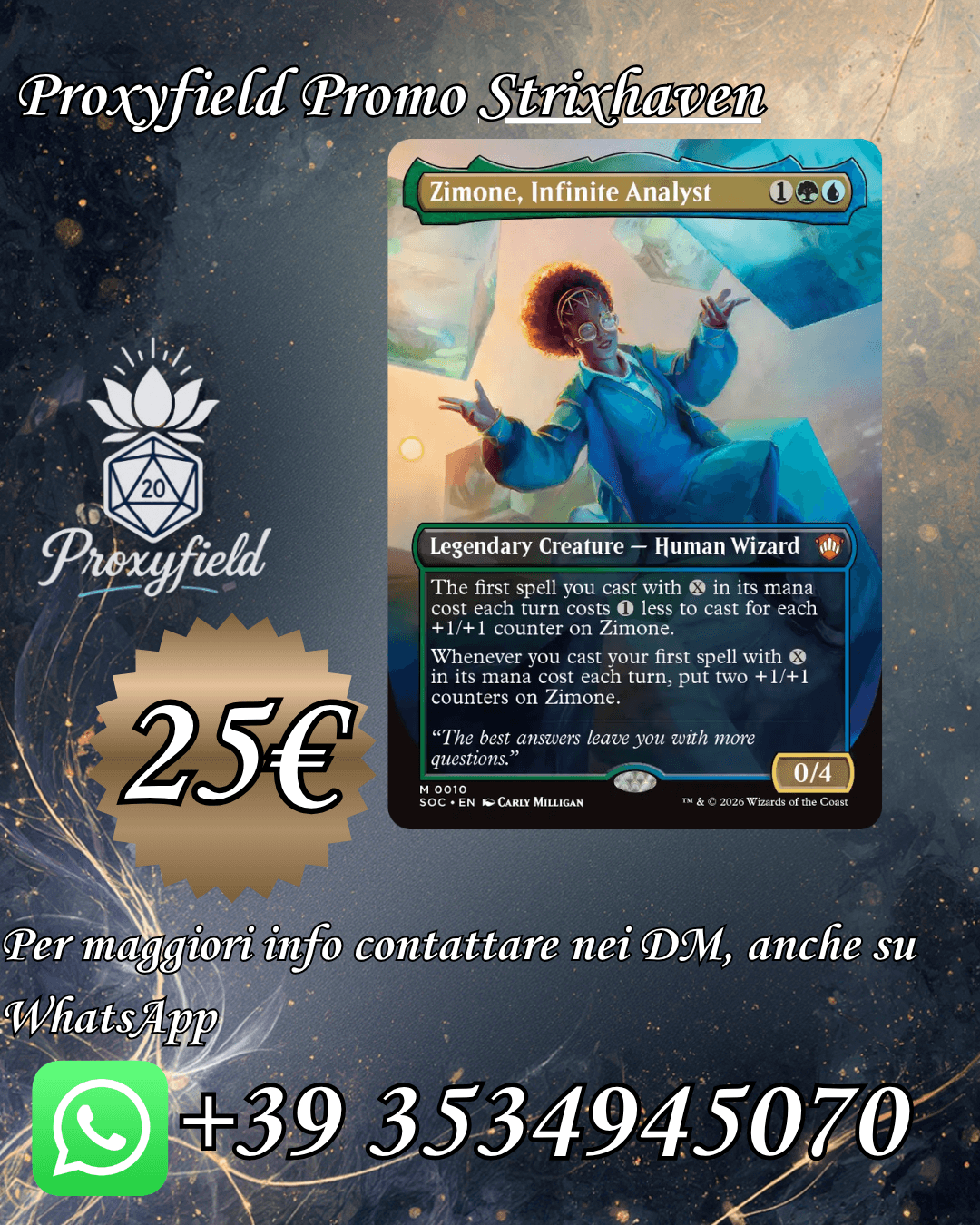 Zimone, Infinite Analyst